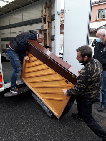 Transport d'un piano